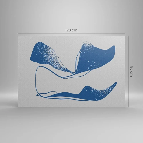 Bild auf Leinwand - Leinwandbild - Geflügelte Abstraktion - 120x80 cm