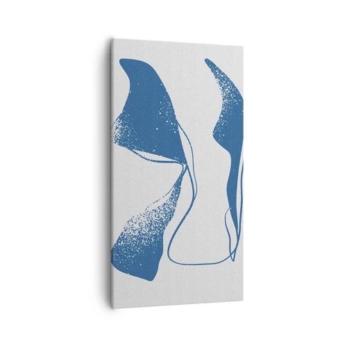 Bild auf Leinwand - Leinwandbild - Geflügelte Abstraktion - 55x100 cm
