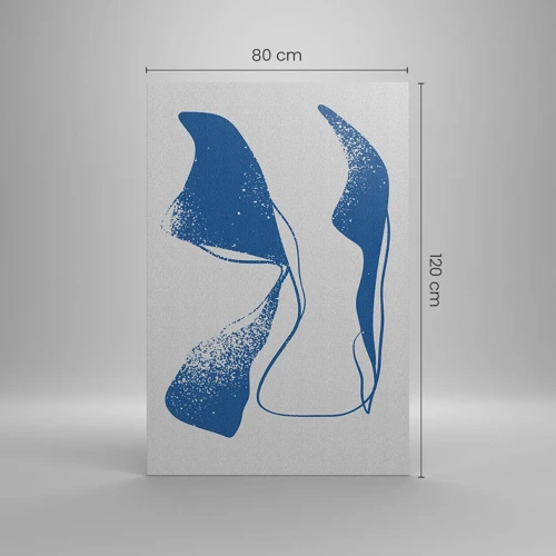 Bild auf Leinwand - Leinwandbild - Geflügelte Abstraktion - 80x120 cm
