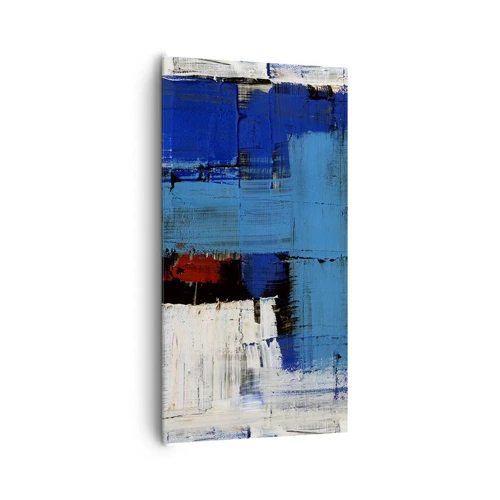 Bild auf Leinwand - Leinwandbild - Geheimnis ist blau - 65x120 cm