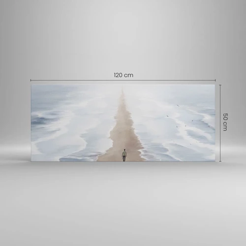 Bild auf Leinwand - Leinwandbild - Glänzende Zukunft - 120x50 cm