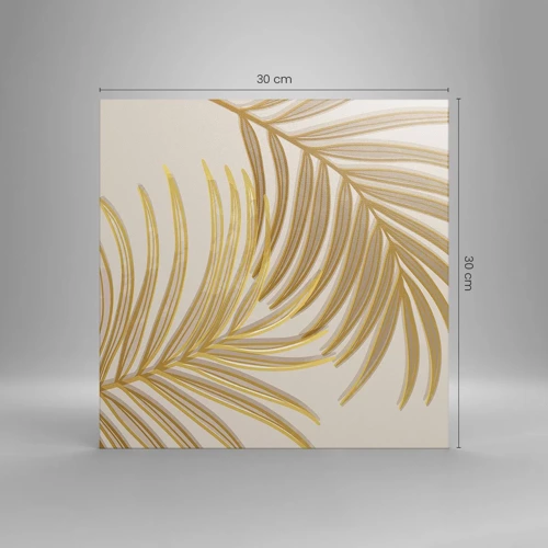 Bild auf Leinwand - Leinwandbild - Goldene Palme! - 30x30 cm