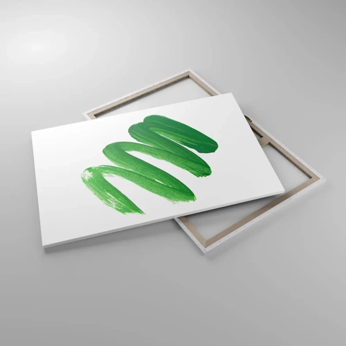 Bild auf Leinwand - Leinwandbild - Grüner Witz - 120x80 cm