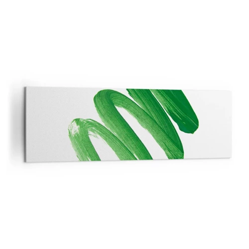Bild auf Leinwand - Leinwandbild - Grüner Witz - 160x50 cm