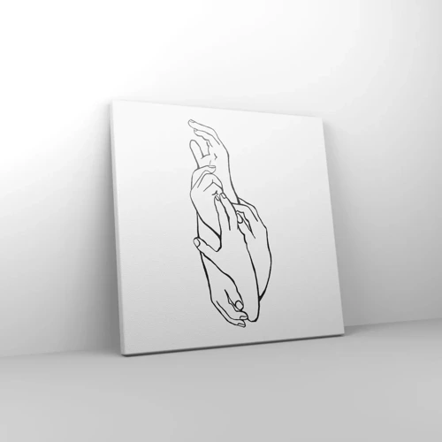 Bild auf Leinwand - Leinwandbild - Gute Geste - 30x30 cm