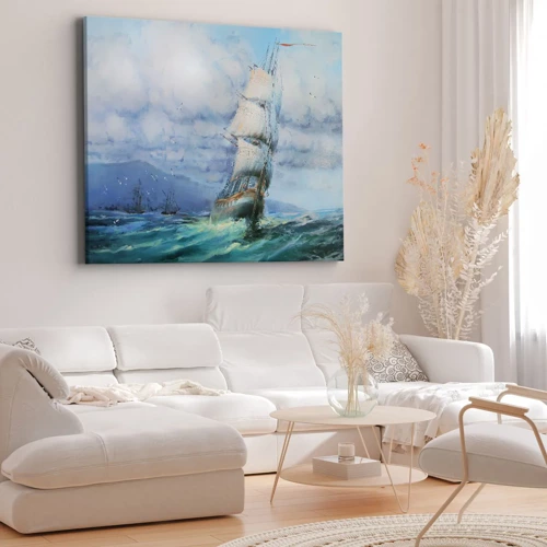 Bild auf Leinwand - Leinwandbild - Guter Wind - 70x50 cm