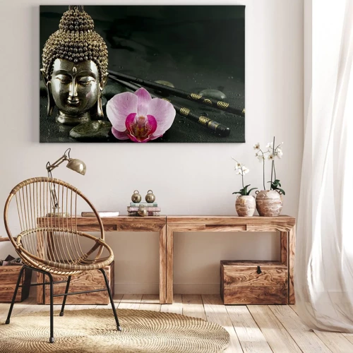 Bild auf Leinwand - Leinwandbild - Harmonie von Weisheit und Schönheit - 70x50 cm