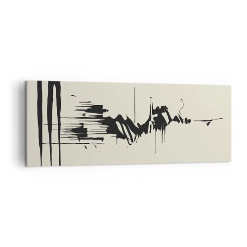 Bild auf Leinwand - Leinwandbild - Hastige Abstraktion - 140x50 cm