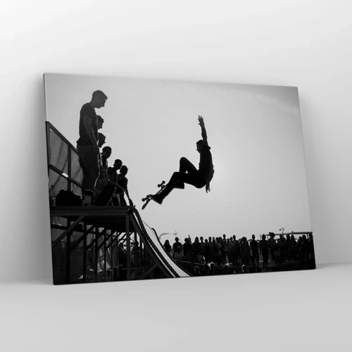 Bild auf Leinwand - Leinwandbild - Helden und Zuschauer - 100x70 cm