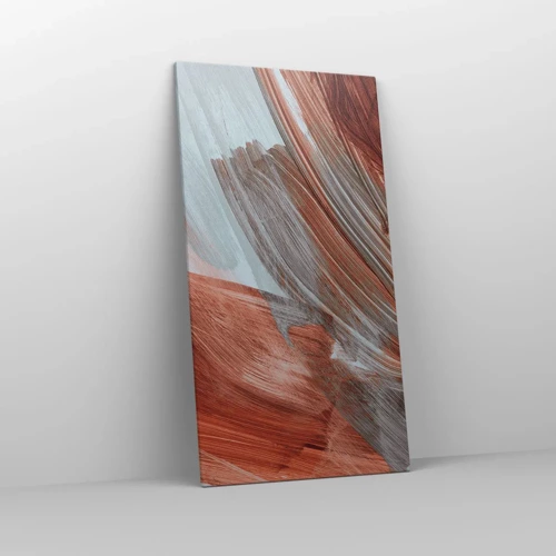 Bild auf Leinwand - Leinwandbild - Herbst und windige Abstraktion - 65x120 cm