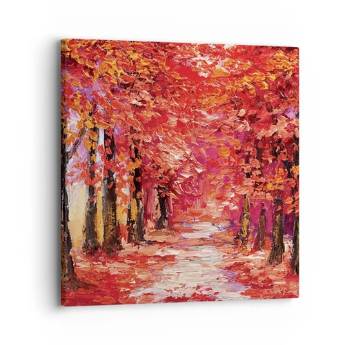 Bild auf Leinwand - Leinwandbild - Herbstlicher Eindruck - 30x30 cm