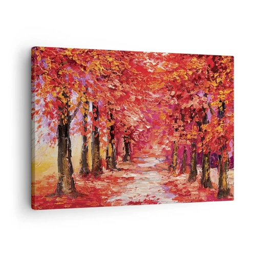Bild auf Leinwand - Leinwandbild - Herbstlicher Eindruck - 70x50 cm