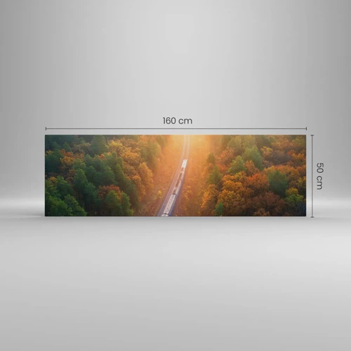 Bild auf Leinwand - Leinwandbild - Herbstreise - 160x50 cm