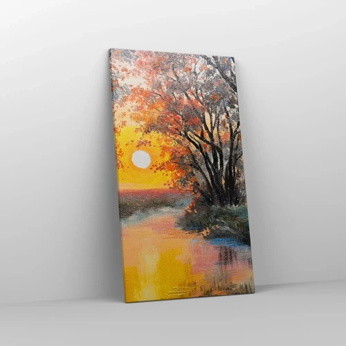 Bild auf Leinwand - Leinwandbild - Herbststimmung - 45x80 cm