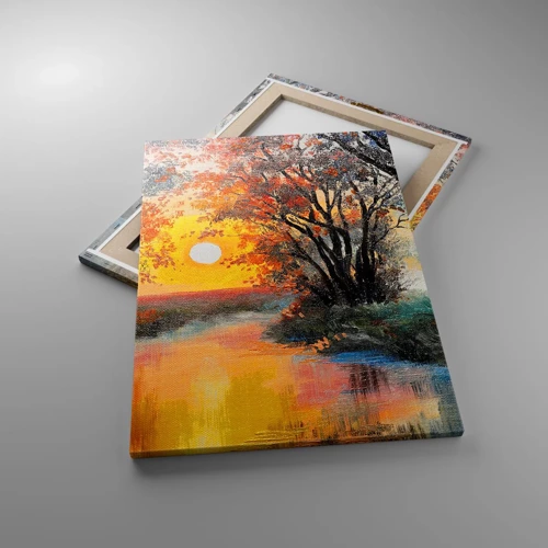 Bild auf Leinwand - Leinwandbild - Herbststimmung - 50x70 cm