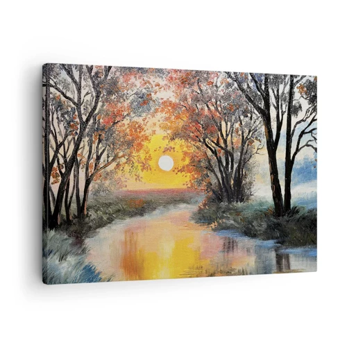Bild auf Leinwand - Leinwandbild - Herbststimmung - 70x50 cm
