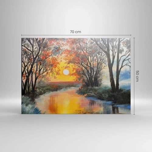 Bild auf Leinwand - Leinwandbild - Herbststimmung - 70x50 cm