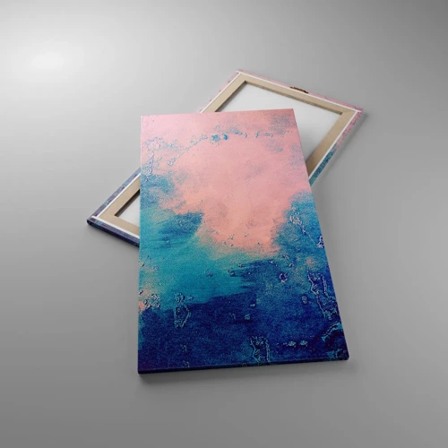 Bild auf Leinwand - Leinwandbild - Himmelsblaue Umarmungen - 55x100 cm