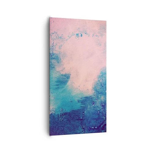 Bild auf Leinwand - Leinwandbild - Himmelsblaue Umarmungen - 65x120 cm