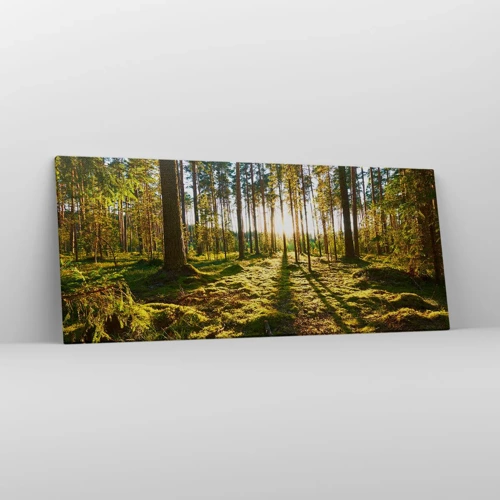 Bild auf Leinwand - Leinwandbild - … Hinter den sieben Wäldern - 120x50 cm