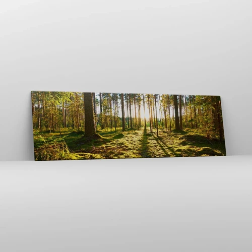 Bild auf Leinwand - Leinwandbild - … Hinter den sieben Wäldern - 160x50 cm