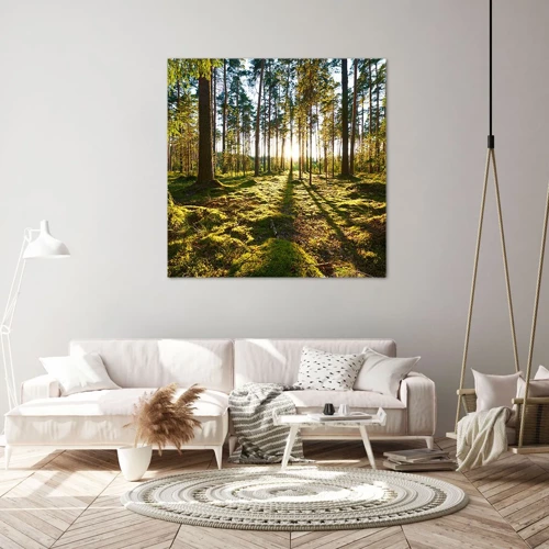 Bild auf Leinwand - Leinwandbild - … Hinter den sieben Wäldern - 30x30 cm