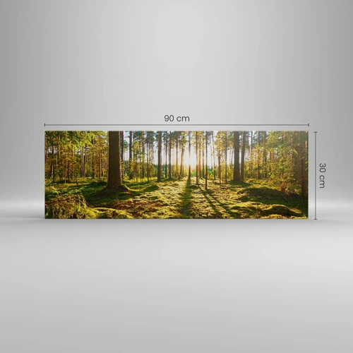 Bild auf Leinwand - Leinwandbild - … Hinter den sieben Wäldern - 90x30 cm