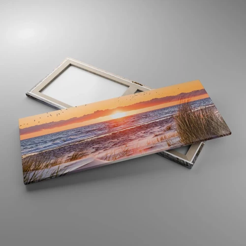 Bild auf Leinwand - Leinwandbild - Horizontale Landschaft - 100x40 cm