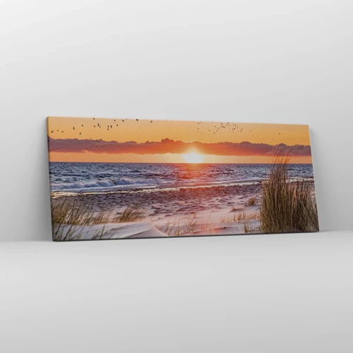 Bild auf Leinwand - Leinwandbild - Horizontale Landschaft - 100x40 cm