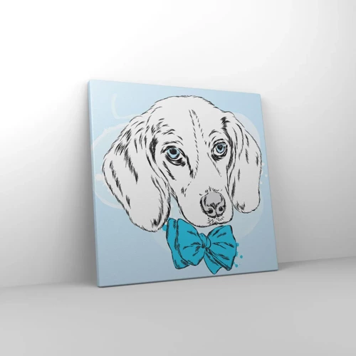 Bild auf Leinwand - Leinwandbild - Hunde-Eleganz - 40x40 cm