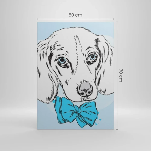 Bild auf Leinwand - Leinwandbild - Hunde-Eleganz - 50x70 cm