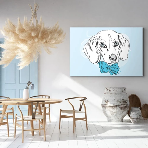 Bild auf Leinwand - Leinwandbild - Hunde-Eleganz - 70x50 cm