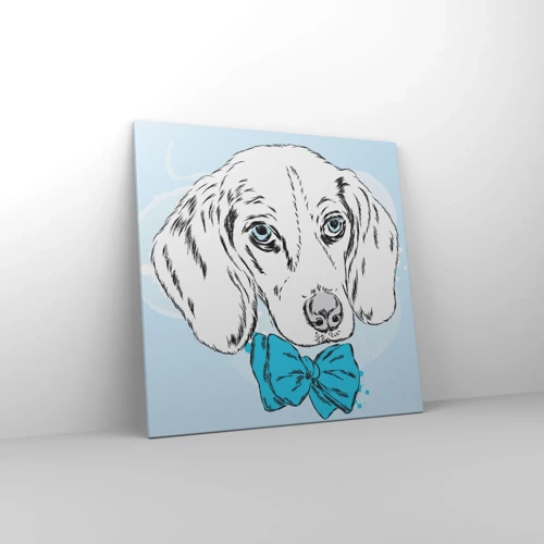 Bild auf Leinwand - Leinwandbild - Hunde-Eleganz - 70x70 cm