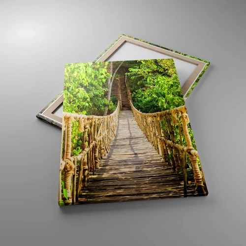 Bild auf Leinwand - Leinwandbild - Im Grünen ausgesetzt - 70x100 cm