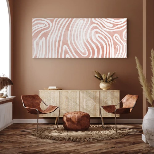 Bild auf Leinwand - Leinwandbild - Im Korallenlabyrinth - 100x40 cm