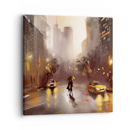 Bild auf Leinwand - Leinwandbild - Im Licht von New York - 40x40 cm