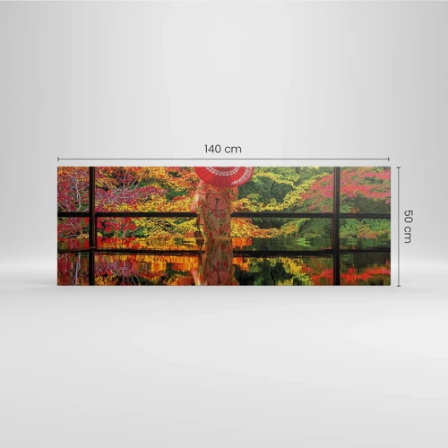 Bild auf Leinwand - Leinwandbild - Im Tempel der Natur - 140x50 cm