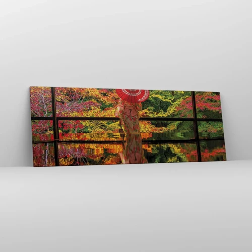 Bild auf Leinwand - Leinwandbild - Im Tempel der Natur - 140x50 cm