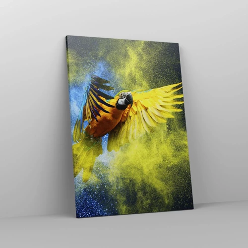 Bild auf Leinwand - Leinwandbild - Im blauen und goldenen Staub - 50x70 cm