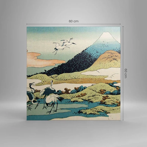 Bild auf Leinwand - Leinwandbild - Im japanischen Geist - 60x60 cm