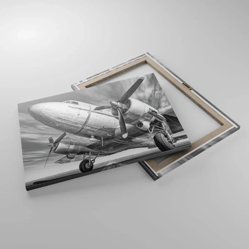 Bild auf Leinwand - Leinwandbild - Immer flugbereit - 70x50 cm