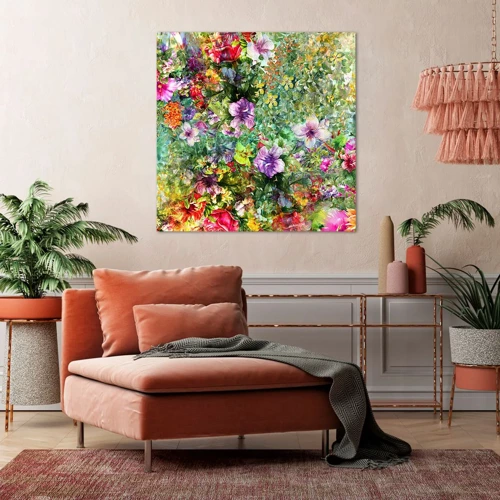 Bild auf Leinwand - Leinwandbild - In Blumen für das Verderben - 30x30 cm