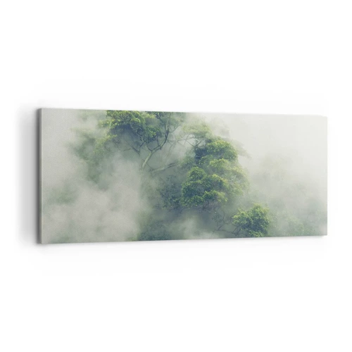 Bild auf Leinwand - Leinwandbild - In Nebel gehüllt - 100x40 cm