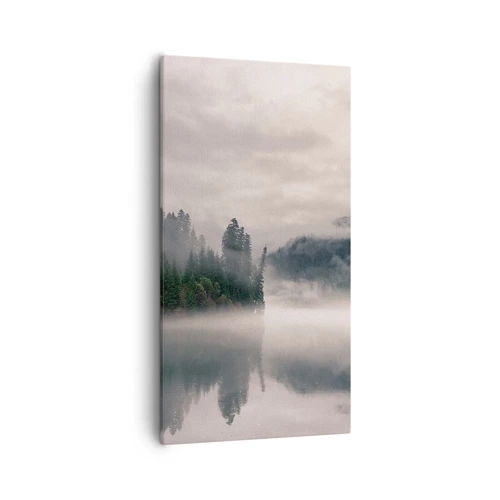 Bild auf Leinwand - Leinwandbild - In Reflexion, im Nebel - 55x100 cm