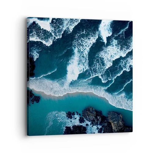 Bild auf Leinwand - Leinwandbild - In Wellen gehüllt - 30x30 cm