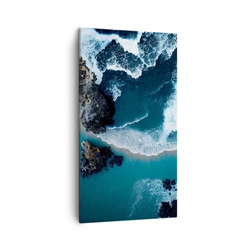 Bild auf Leinwand - Leinwandbild - In Wellen gehüllt - 45x80 cm