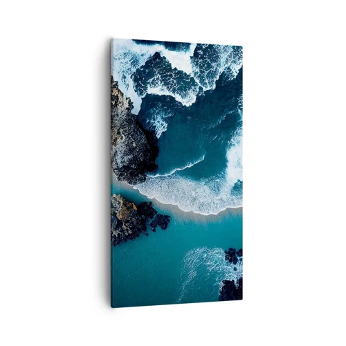 Bild auf Leinwand - Leinwandbild - In Wellen gehüllt - 55x100 cm