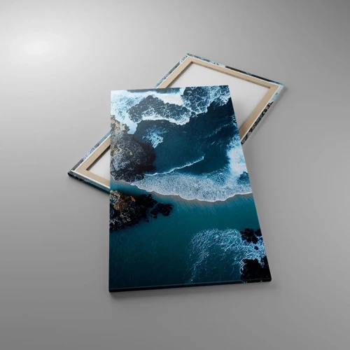 Bild auf Leinwand - Leinwandbild - In Wellen gehüllt - 65x120 cm