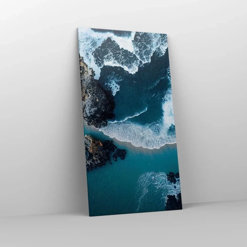 Bild auf Leinwand - Leinwandbild - In Wellen gehüllt - 65x120 cm