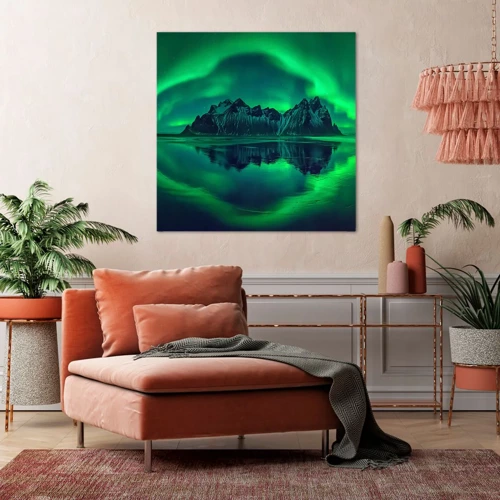 Bild auf Leinwand - Leinwandbild - In den Armen der Aurora - 30x30 cm